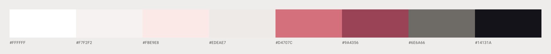 Palette: rose and deep rose