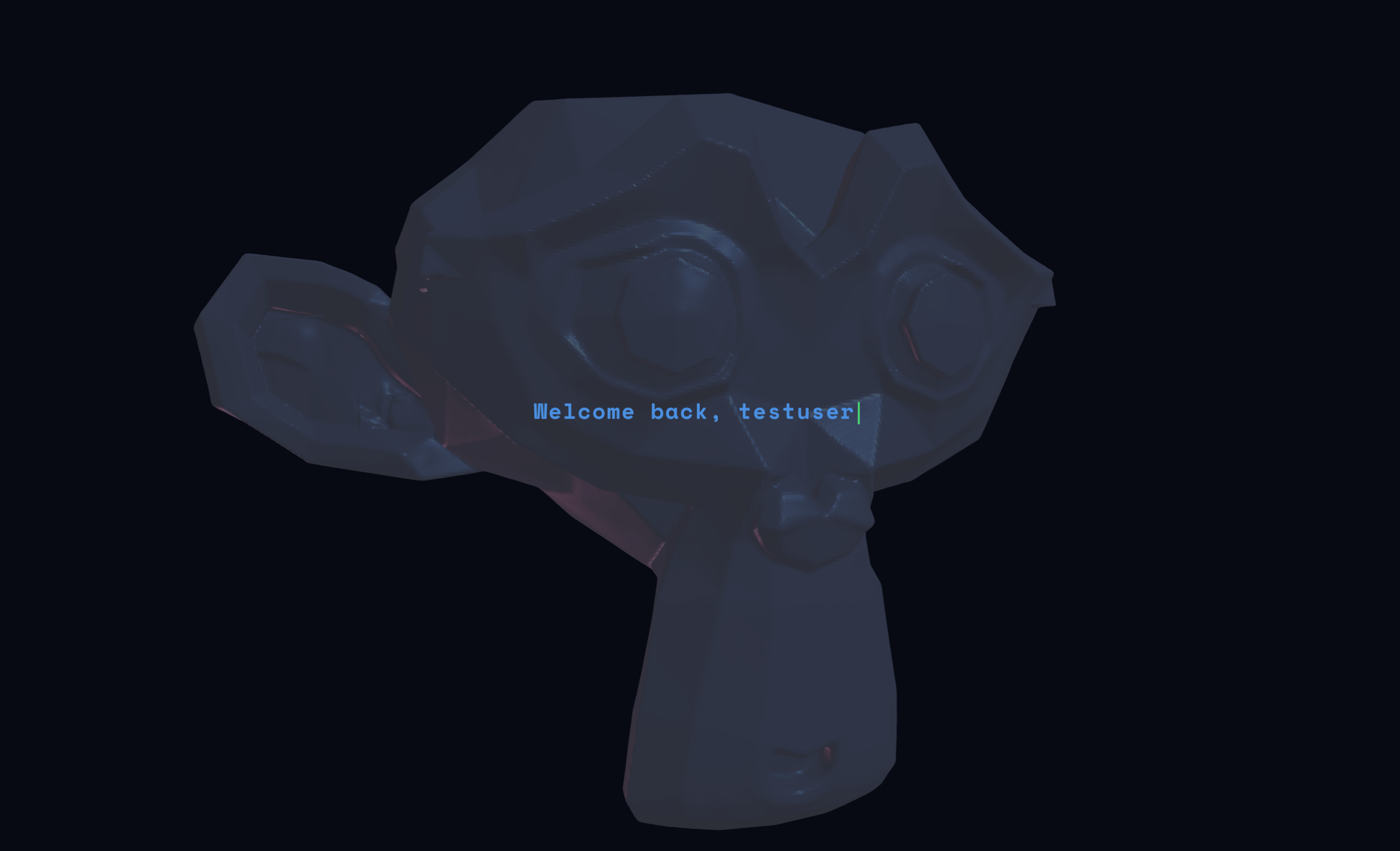 Suzanne 3D: Landing project preview